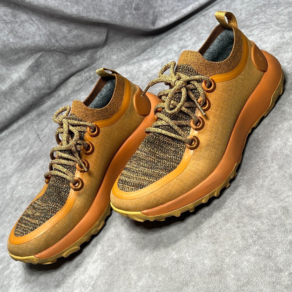 Allbirds Shoes Womens Size 10 Trail Runner SWT Honey Gold Knit Hiking Sneakers
